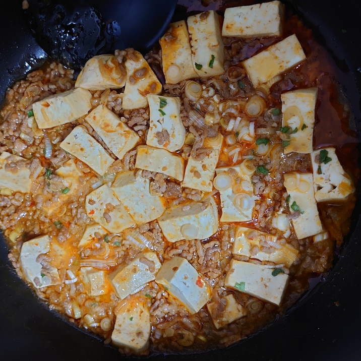 市販の麻婆豆腐にちょい足し